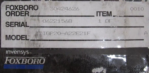 INVENSYS FOXBORO IGP20A22E21F