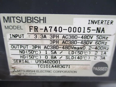 MITSUBISHI FR-A740-00015-NA