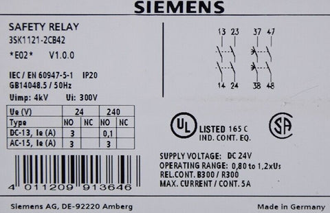 SIEMENS 3SK1121-2CB42