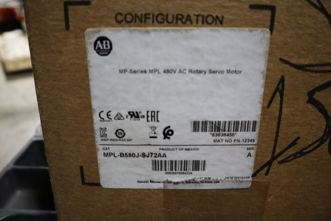 ALLEN BRADLEY MPL-B580J-SJ72AA