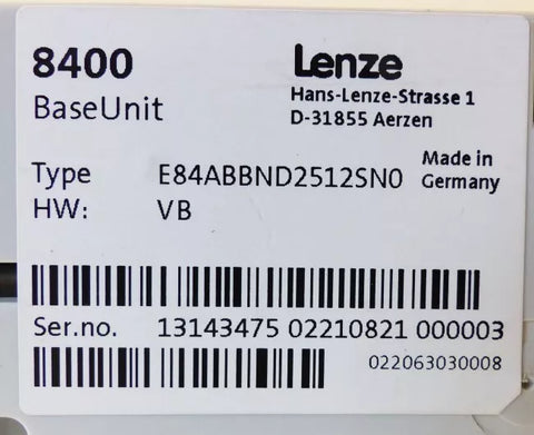 Lenze E84ABBND2512SN0