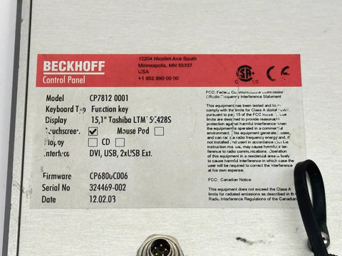 BECKHOFF CP7812-0001