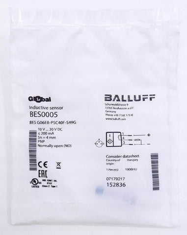 BALLUFF BES G06EB-PSC40F-S49G