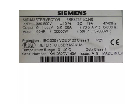 SIEMENS 6SE3225-5DJ40