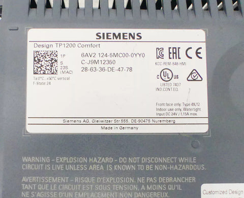 SIEMENS  6AV2124-5MC00-0YY06