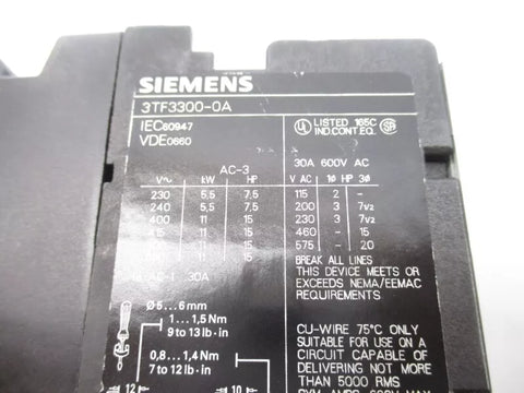 SIEMENS 3TF3300-0A