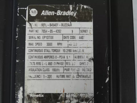 ALLEN BRADLEY MPL-B4540F-MJ22AA