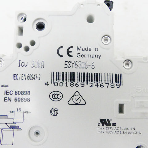 SIEMENS 5SY6306-6 + 5ST3010