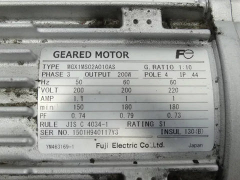 FUJI ELECTRIC MGX1MS02A010AS