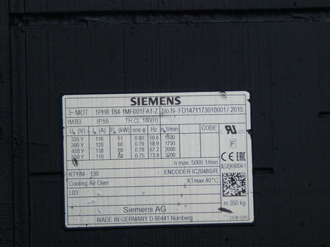 SIEMENS 1PH8184-1MF001FA1-Z