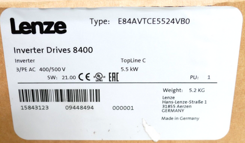 Lenze E84AVTCE5524VB0