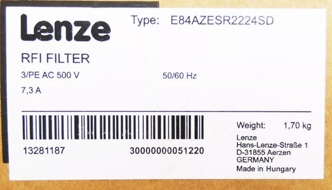 Lenze E84AZESR2224SD