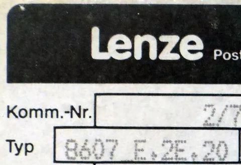 Lenze 8607 E.2E.20