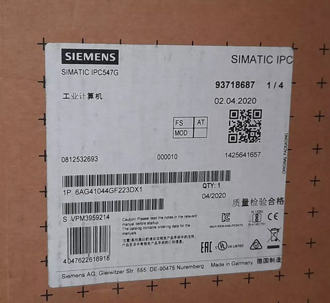 SIEMENS 6AG4104-4GF22-3DX1