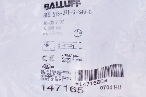 BALLUFF BES 516-371-G-S49-C