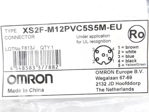 OMRON XS2F-M12PVC-5S 5M-EU