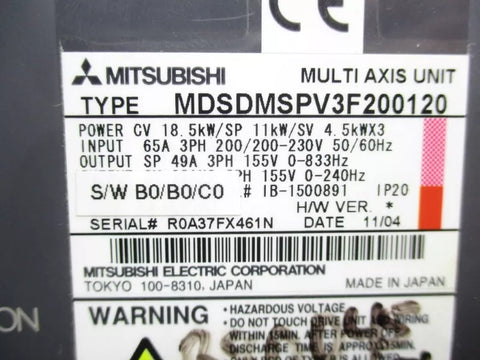 MITSUBISHI MDSDMSPV3F200120