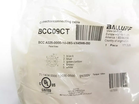 BALLUFF BCCA325-0000-10-063-VX45W6-050