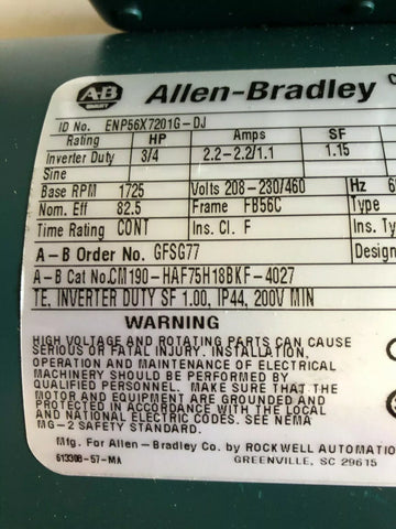 ALLEN BRADLEY ENP56X7201G-DJ