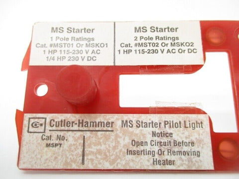 EATON CORPORATION CUTLER HAMMER MSPT