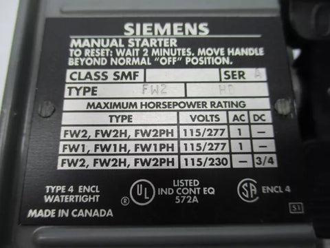 SIEMENS SMF-FW2