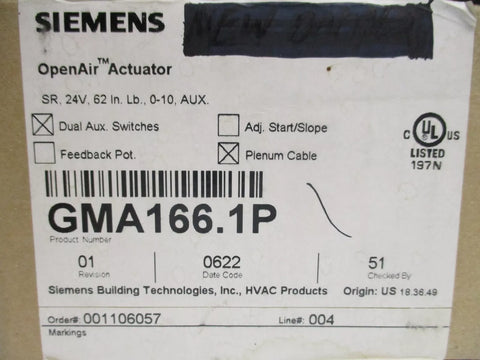 SIEMENS GMA166.1P