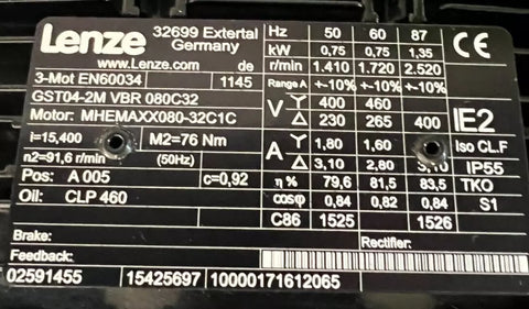 LENZE GST04-2M VBR 080C32