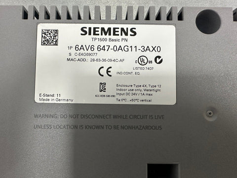 Siemens 6AV6647-0AG11-3AX0