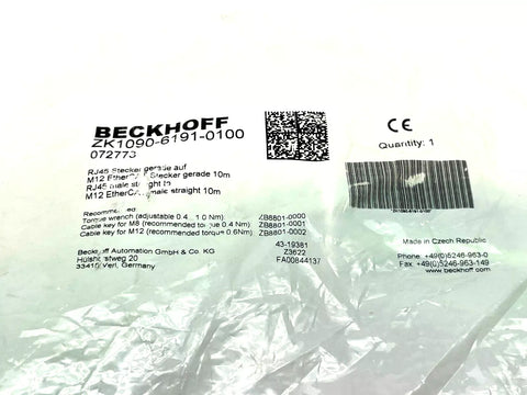 BECKHOFF ZK1090-6191-0100