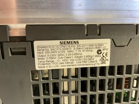 SIEMENS 6SL3211-0AB15-5BA1