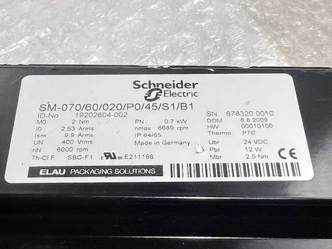 SCHNEIDER ELECTRIC SM-070/60/020/P0/45/S1/B1