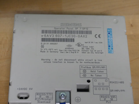 SIEMENS 6AV3607-1JC30-0AX2