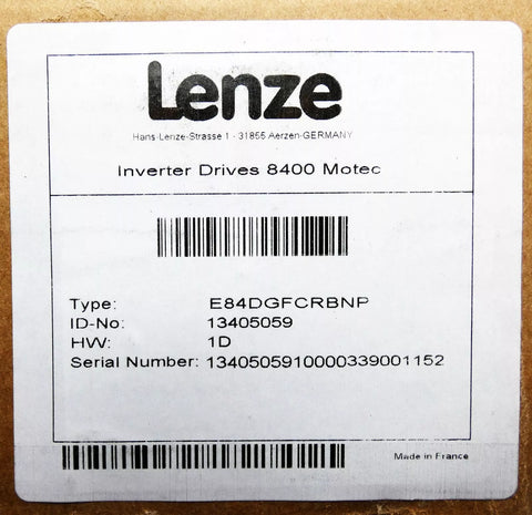 Lenze E84DGFCRBNP