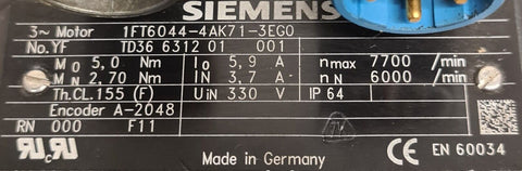 SIEMENS 1FT6044-4AK71-3EG0