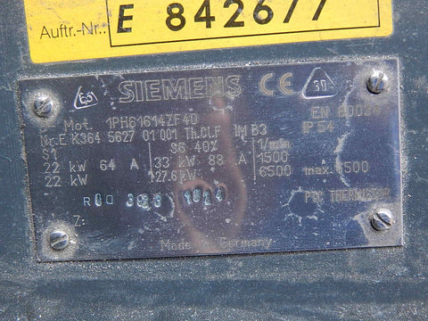 SIEMENS 1PH61614ZF40