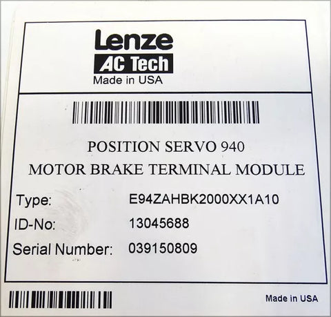 Lenze E94ZAHBK2