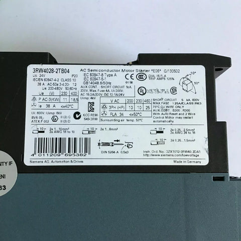 Siemens 3RW4028-2TB04