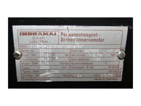 Indramat MAC112B-0-LD-3-C/130-A-1