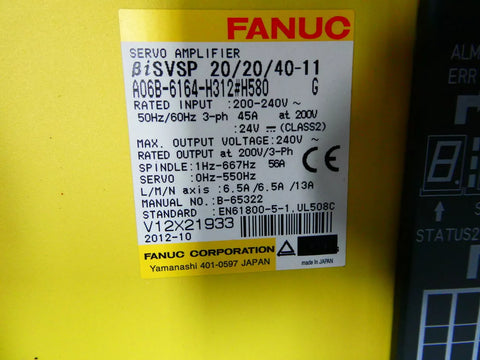 FANUC A06B-6164-H312#H580