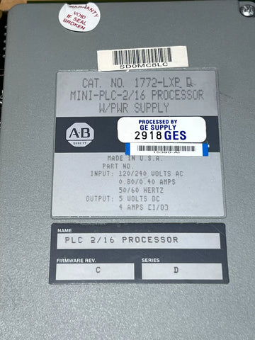 ALLEN BRADLEY 1772-LXP