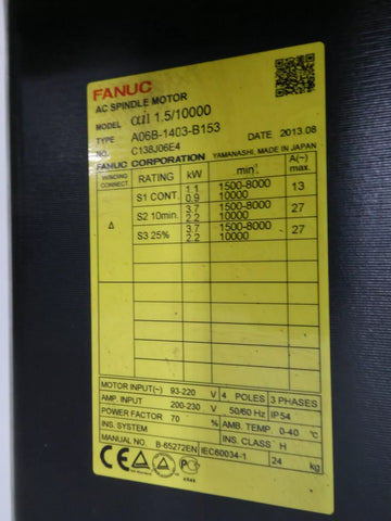 FANUC A06B-1403-B153