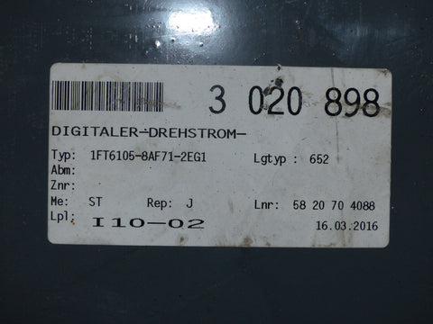 SIEMENS 1FT6105-8AF71-2EG1