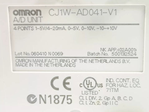 OMRON CJ1W-AD041-V1