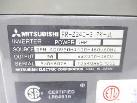 MITSUBISHI FR-Z240-3.7K-UL