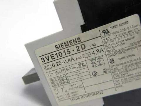 SIEMENS 3VE1015-2DV00