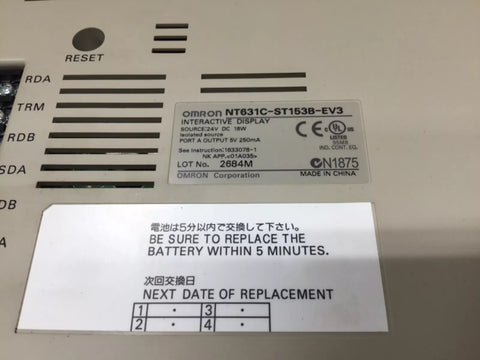 OMRON NT631C-ST153B-EV3