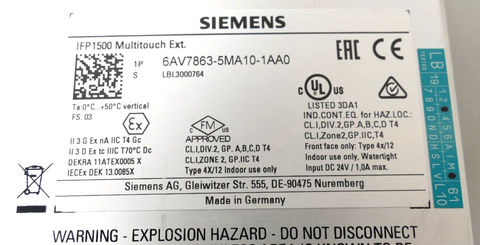 Siemens 6AV78635MA101AA0