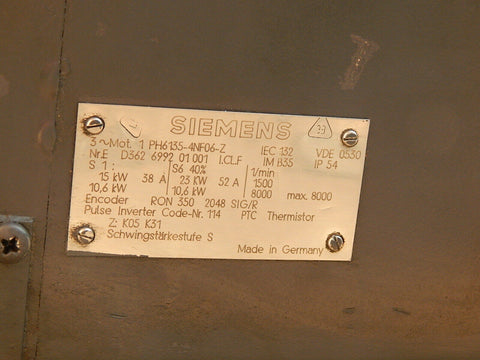 SIEMENS 1PH6135-4NF06-Z