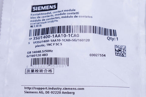 Siemens 3SU1400-1AA10-1CA0