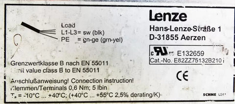 Lenze E82ZZ75132B210